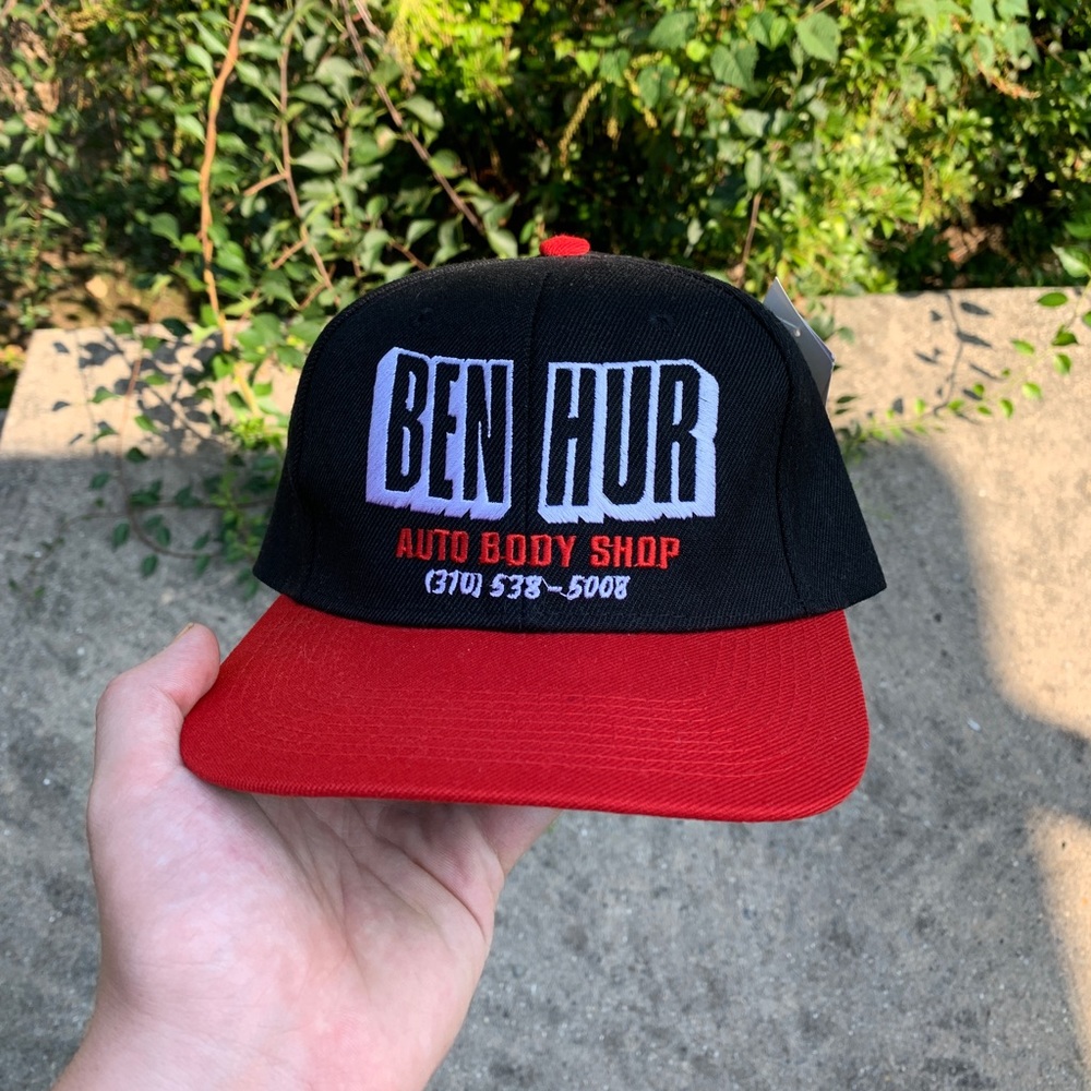 Vintage 1992 Ben Hur Auto Body Shop Trucker Hat